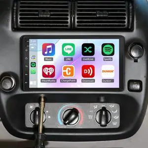 7'' Double Din Car Stereo for Ford Ranger 1998-2006 MirrorLink | 2+32G Android 13 Touchscreen Stereo with Wireless CarPlay Android Auto GPS Bluetooth SWC WiFi FM AHD Backup Camera 7'' Double Din Car Stereo for Ford Ranger 1998-2006 MirrorLink | 2+32G Android 13 Touchscreen Stereo with Wireless CarPlay Android Auto GPS Bluetooth SWC WiFi FM AHD Backup Camera