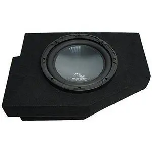 Single 10" Loaded Sub Box Fits 2002-2015 Dodge Ram Quad Cab | Deep clean subwoofer bass upgrade, 10 inch driver pre-mounted and wired, space-saving behind-seat design, easy install Single 10" Loaded Sub Box Fits 2002-2015 Dodge Ram Quad Cab | Deep clean subwoofer bass upgrade, 10 inch driver pre-mounted and wired, space-saving behind-seat design, easy install