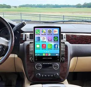 Car Stereo Radio for GMC Yukon Denali 2007-2014 with Wireless Carplay & Android Auto,9.7 Inch Car Audio Receiver GPS Navigation Unit with Bluetooth Head Unit Backup Camera WiFi SWC- 2G+32G Car Stereo Radio for GMC Yukon Denali 2007-2014 with Wireless Carplay & Android Auto,9.7 Inch Car Audio Receiver GPS Navigation Unit with Bluetooth Head Unit Backup Camera WiFi SWC- 2G+32G