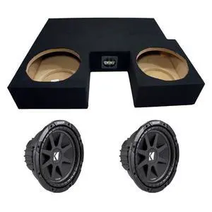 Kicker C10 Dual 10" Sub Box 600W Fits 07-12 Toyota Tundra Double Cab | Loaded truck subwoofer enclosure, peak power rated drivers, complete bass upgrade, easy installation, 10 inch size Kicker C10 Dual 10" Sub Box 600W Fits 07-12 Toyota Tundra Double Cab | Loaded truck subwoofer enclosure, peak power rated drivers, complete bass upgrade, easy installation, 10 inch size