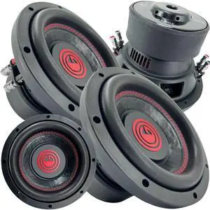 2X 8 Inch 1000 Watt Car Audio Subwoofer w/ 4 Ohm DVC Power 8' Sub Pair - Feature Dual Voice Coil, Thick Magnet, Design for Car, ATV, Van, High Performance Car Show 2X 8 Inch 1000 Watt Car Audio Subwoofer w/ 4 Ohm DVC Power 8' Sub Pair - Feature Dual Voice Coil, Thick Magnet, Design for Car, ATV, Van, High Performance Car Show