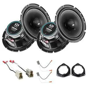 Complete Speaker Replacement Package for Toyota Sequoia 2001-2007 | Complete Front and Rear 6.5 Inch N-Series 2-Way Coaxial Speaker Upgrade Kit with adapters and plug-and-play wiring harnesses Complete Speaker Replacement Package for Toyota Sequoia 2001-2007 | Complete Front and Rear 6.5 Inch N-Series 2-Way Coaxial Speaker Upgrade Kit with adapters and plug-and-play wiring harnesses