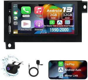 Android 13 Car Radio 2G+32G 6.86" Stereo with Carplay Android Auto | fit for 19942002 Dodge Ram 1500 2500 3500 for Cirrus 1995-2000 for Chrysler Town & Country 1990-2000 with WiFi Backup Camera Android 13 Car Radio 2G+32G 6.86" Stereo with Carplay Android Auto | fit for 19942002 Dodge Ram 1500 2500 3500 for Cirrus 1995-2000 for Chrysler Town & Country 1990-2000 with WiFi Backup Camera