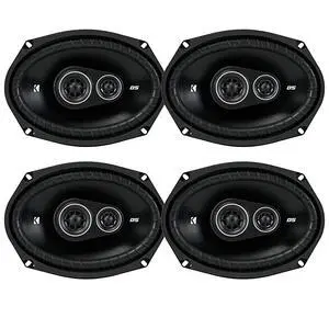 6x9 360 Watt Peak Power 3-Way 4-Ohm Coaxial Car Audio Speakers (Qty 4) 6x9 360 Watt Peak Power 3-Way 4-Ohm Coaxial Car Audio Speakers (Qty 4)