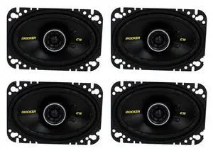 4) New 40CS464 4x6" 300W 2 Way Car Coaxial Speakers Stereo Audio CS464 4) New 40CS464 4x6" 300W 2 Way Car Coaxial Speakers Stereo Audio CS464