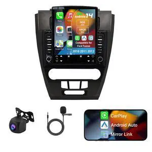 Android 14 Double Din Car Radio for Ford Fusion 2010-2012 | 4G+64G 9.7" Touch Screen Car Stereo with Wireless Carplay Android Auto GPS WiFi Mic Backup Camera Android 14 Double Din Car Radio for Ford Fusion 2010-2012 | 4G+64G 9.7" Touch Screen Car Stereo with Wireless Carplay Android Auto GPS WiFi Mic Backup Camera