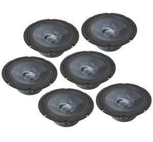 Carbon Midbass Midrange Speakers 8 Inch 4 Ohm 3 Pairs HA-CMB8 | Punchy low end and clear vocals, pro triple set for multi door builds, drop in fit for standard cutouts Carbon Midbass Midrange Speakers 8 Inch 4 Ohm 3 Pairs HA-CMB8 | Punchy low end and clear vocals, pro triple set for multi door builds, drop in fit for standard cutouts