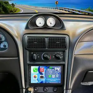 Android 14 Double Din Car Stereo Radio for Ford Mustang 1994-2004 | 7" Touchscreen Car Radio w/Wireless Carplay Android Auto GPS WiFi Bluetooth RDS DSP SWC Mic Backup Camera Android 14 Double Din Car Stereo Radio for Ford Mustang 1994-2004 | 7" Touchscreen Car Radio w/Wireless Carplay Android Auto GPS WiFi Bluetooth RDS DSP SWC Mic Backup Camera