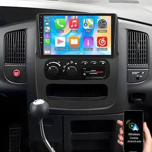 Car Stereo Radio Fit for Dodge Ram 1500 2500 3500 200 2 2003 2004 2005, 9 inch Touch Screen Car Radio Receiver with Carplay Android Auto WiFi GPS Navigation Bluetooth FM SWC Backup Camera -4+64G Car Stereo Radio Fit for Dodge Ram 1500 2500 3500 200 2 2003 2004 2005, 9 inch Touch Screen Car Radio Receiver with Carplay Android Auto WiFi GPS Navigation Bluetooth FM SWC Backup Camera -4+64G