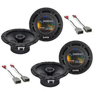 Fits Honda CRV 1997-2006 6.5 Inch Speakers with Harness | Car stereo upgrade with 100W RMS pair, plug-and-play wiring connectors, no-splice replacement install, balanced sound Fits Honda CRV 1997-2006 6.5 Inch Speakers with Harness | Car stereo upgrade with 100W RMS pair, plug-and-play wiring connectors, no-splice replacement install, balanced sound