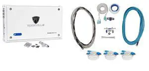 RXM8BTW Bluetooth Marine Amplifier with RMWK4 4 AWG Wire Kit | Bluetooth, 1500W Peak / 750W RMS, Class D, 3 MRCA25 25' Marine RCA Cables, Waterproof Components, Boat Audio, 5-Items RXM8BTW Bluetooth Marine Amplifier with RMWK4 4 AWG Wire Kit | Bluetooth, 1500W Peak / 750W RMS, Class D, 3 MRCA25 25' Marine RCA Cables, Waterproof Components, Boat Audio, 5-Items