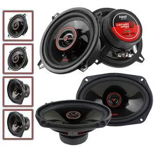 Cerwin Vega 2-Way Coaxial 6x9 & 5.25" Car Speakers with 1" Tweeters Bundle Cerwin Vega 2-Way Coaxial 6x9 & 5.25" Car Speakers with 1" Tweeters Bundle