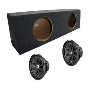 Kicker Bundle Compatible with Universal 43C124 Dual 12" Vehicle Loaded Sub Box Enclosure Kicker Bundle Compatible with Universal 43C124 Dual 12" Vehicle Loaded Sub Box Enclosure
