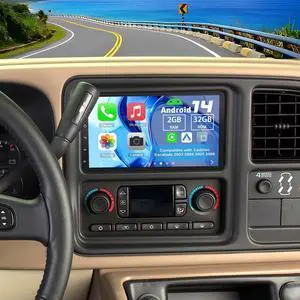 Android 14 2 Din Car Stereo Radio for Cadillac Escalade 2003-2006 | 7" Touchscreen Car Radio w/Wireless Carplay Android Auto GPS WiFi Bluetooth RDS DSP SWC Mic Backup Camera Android 14 2 Din Car Stereo Radio for Cadillac Escalade 2003-2006 | 7" Touchscreen Car Radio w/Wireless Carplay Android Auto GPS WiFi Bluetooth RDS DSP SWC Mic Backup Camera
