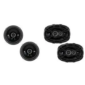 43DSC69304 & 43DSC6504 6x9 and 6.5 in Speaker Bundle | Bundle includes two 6x9 in and two 6.5 in DS Series coaxial speakers, all 4-ohm, with models 43DSC69304 and 43DSC6504 43DSC69304 & 43DSC6504 6x9 and 6.5 in Speaker Bundle | Bundle includes two 6x9 in and two 6.5 in DS Series coaxial speakers, all 4-ohm, with models 43DSC69304 and 43DSC6504