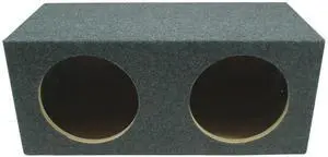 Dual 15" Sealed Subwoofer Enclosure Rear Angle Sub Box 5/8" MDF Wood ASC | Air-tight design for accurate deep bass, space-saving wedge shape, fits trunks and hatchbacks, 15 inch size Dual 15" Sealed Subwoofer Enclosure Rear Angle Sub Box 5/8" MDF Wood ASC | Air-tight design for accurate deep bass, space-saving wedge shape, fits trunks and hatchbacks, 15 inch size