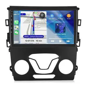 Double Din Car Radio for Ford Fusion Mondeo 2013-2016, 9 inch Touch Screen Radio Ford Fusion Head Unit with Wireless Carplay Backup Camera Android Auto GPS Navigation Bluetooth WiFi 2+32G Double Din Car Radio for Ford Fusion Mondeo 2013-2016, 9 inch Touch Screen Radio Ford Fusion Head Unit with Wireless Carplay Backup Camera Android Auto GPS Navigation Bluetooth WiFi 2+32G