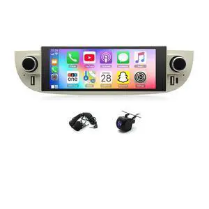2+64G Car Radio Stereo for Fiat 500 2007 2008 2009 2010 2011 2012-2015, 6.86" Android 14 Touch Screen Double Din Radio with Wireless Carplay Android Auto Bluetooth GPS Navi AHD Backup Camera WiFi 2+64G Car Radio Stereo for Fiat 500 2007 2008 2009 2010 2011 2012-2015, 6.86" Android 14 Touch Screen Double Din Radio with Wireless Carplay Android Auto Bluetooth GPS Navi AHD Backup Camera WiFi