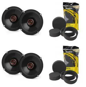 Reference Series 2 Pairs REF607FSL 6.5" Slim Fit 2-Way Coax Set with 2 Pairs RKFR6 Roadkill Fast Rings 6" & 6.5" Reference Series 2 Pairs REF607FSL 6.5" Slim Fit 2-Way Coax Set with 2 Pairs RKFR6 Roadkill Fast Rings 6" & 6.5"