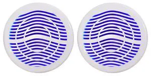 MS12LW 12" White Marine/Boat Free Air Subwoofer with LEDs, 2-Pack | 2800W Peak, 700W RMS, Dual 4-Ohm, 2" 4-Layer Voice Coil, 100 Oz Magnet, ABS Basket, Polypropylene Cone, 20Hz-4kHz MS12LW 12" White Marine/Boat Free Air Subwoofer with LEDs, 2-Pack | 2800W Peak, 700W RMS, Dual 4-Ohm, 2" 4-Layer Voice Coil, 100 Oz Magnet, ABS Basket, Polypropylene Cone, 20Hz-4kHz