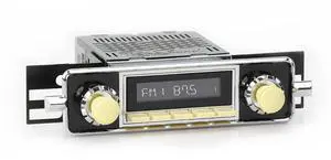 RetroRadio Compatible with 1958-67 Volkswagen Beetle with Sapphire-Style Plate Features Include Bluetooth, AUX, AM/FM LAI-M1-504-68-78PVW1 RetroRadio Compatible with 1958-67 Volkswagen Beetle with Sapphire-Style Plate Features Include Bluetooth, AUX, AM/FM LAI-M1-504-68-78PVW1