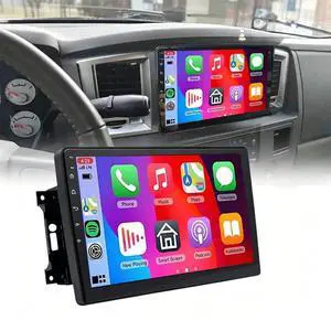 2+64G Double Din Car Stereo for Dodge Ram 1500 2500 3500 2006-2008, 10 inch Touch Screen Radio for Dodge Ram Head Unit with Wireless Carplay Android GPS Navigation Bluetooth WiFi Mirror Link 2+64G Double Din Car Stereo for Dodge Ram 1500 2500 3500 2006-2008, 10 inch Touch Screen Radio for Dodge Ram Head Unit with Wireless Carplay Android GPS Navigation Bluetooth WiFi Mirror Link