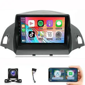 Car Radio for Ford Escape 2013 2014 2015 2016 2017 with Wireless CarPlay Android Auto, 9 Inch Touch Screen Stereo for Ford Escape WiFi GPS Navigation Bluetooth AHD Backup Camera-2+32G Car Radio for Ford Escape 2013 2014 2015 2016 2017 with Wireless CarPlay Android Auto, 9 Inch Touch Screen Stereo for Ford Escape WiFi GPS Navigation Bluetooth AHD Backup Camera-2+32G