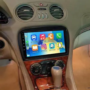 4G+64G Car Stereo Radio for SL R230 SL350 SL500 SL300 2005-2012,Car Radio with Wireless Carplay Android Auto,9 in Carplay Stereo Screen with GPS Bluetooth FM WiFi Backup Camera MIC 4G+64G Car Stereo Radio for SL R230 SL350 SL500 SL300 2005-2012,Car Radio with Wireless Carplay Android Auto,9 in Carplay Stereo Screen with GPS Bluetooth FM WiFi Backup Camera MIC