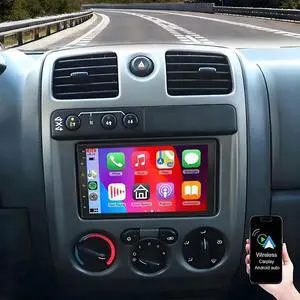 10 inch Double Din Car Stereo for Chevy Colorado 2004-2012, 4+64G Touch Screen Radio for Chevrolet Silverado 1500 2500 1999-2006 Head Unit with Wireless Carplay GPS Navi Bluetooth Backup Camera 10 inch Double Din Car Stereo for Chevy Colorado 2004-2012, 4+64G Touch Screen Radio for Chevrolet Silverado 1500 2500 1999-2006 Head Unit with Wireless Carplay GPS Navi Bluetooth Backup Camera