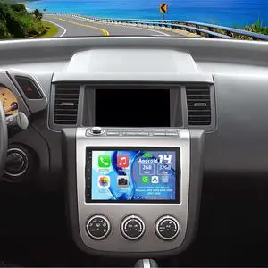 Android 14 Double Din Car Stereo Radio for Nissan Murano 2003-2008 | 7" Touchscreen Car Radio w/Wireless Carplay Android Auto GPS WiFi Bluetooth RDS DSP SWC Mic Backup Camera Android 14 Double Din Car Stereo Radio for Nissan Murano 2003-2008 | 7" Touchscreen Car Radio w/Wireless Carplay Android Auto GPS WiFi Bluetooth RDS DSP SWC Mic Backup Camera