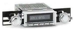 RetroRadio Compatible with 1965-66 Chevrolet Impala Features Include Bluetooth, AUX, AM/FM LAC-M1-115-121-03P-73PC RetroRadio Compatible with 1965-66 Chevrolet Impala Features Include Bluetooth, AUX, AM/FM LAC-M1-115-121-03P-73PC