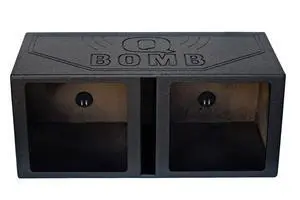 RBL15SQ Dual 15" Vented Subwoofer Enclosure for Kicker Solo Baric | L7S / L7R Compatible, Square Holes, 3/4" MDF, Bed Liner Finish, Spring Loaded Terminals, 39Hz Tuned Sub Box RBL15SQ Dual 15" Vented Subwoofer Enclosure for Kicker Solo Baric | L7S / L7R Compatible, Square Holes, 3/4" MDF, Bed Liner Finish, Spring Loaded Terminals, 39Hz Tuned Sub Box