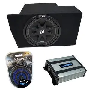 Kicker Comp C12 Single 12" Sub Box HA-A400.1 Amp Fits 05-14 Ford Mustang | Complete plug-and-play bass upgrade, matched power and wiring, 12 inch sealed subwoofer enclosure, big low-end from day 1 Kicker Comp C12 Single 12" Sub Box HA-A400.1 Amp Fits 05-14 Ford Mustang | Complete plug-and-play bass upgrade, matched power and wiring, 12 inch sealed subwoofer enclosure, big low-end from day 1