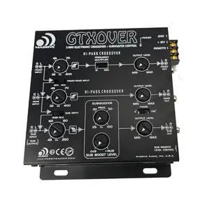 GTXOVER 3-Way Electronic Crossover | 18dB 3rd Order Butterworth, Adjustable Frequency Filters, Subwoofer Level Control, High/Low Pass Outputs for Pro Car Audio Systems GTXOVER 3-Way Electronic Crossover | 18dB 3rd Order Butterworth, Adjustable Frequency Filters, Subwoofer Level Control, High/Low Pass Outputs for Pro Car Audio Systems