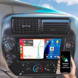 7'' Car Radio for Ford Ranger 1998 1999 2000 2001 2002 2003 2004 2005 2006 | Double Din with Wireless CarPlay Android Auto MirrorLink, Touchscreen Stereo GPS Bluetooth SWC WiFi FM Backup Camera 7'' Car Radio for Ford Ranger 1998 1999 2000 2001 2002 2003 2004 2005 2006 | Double Din with Wireless CarPlay Android Auto MirrorLink, Touchscreen Stereo GPS Bluetooth SWC WiFi FM Backup Camera