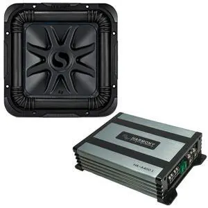 44L7S104 Car Audio Solo-Baric 10" Square L7 Subwoofer Dual 4 Ohm Voice Coils 1200 Watts Peak Sub Includes Harmony HA-A400.1 Mono Amplifier Bundle 44L7S104 Car Audio Solo-Baric 10" Square L7 Subwoofer Dual 4 Ohm Voice Coils 1200 Watts Peak Sub Includes Harmony HA-A400.1 Mono Amplifier Bundle