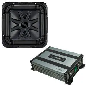 44L7S102 Car Audio Solo-Baric 10" Square L7 Subwoofer Dual 2 Ohm Voice Coils 1200 Watts Peak Sub Includes Harmony HA-A400.1 Mono Amplifier Bundle 44L7S102 Car Audio Solo-Baric 10" Square L7 Subwoofer Dual 2 Ohm Voice Coils 1200 Watts Peak Sub Includes Harmony HA-A400.1 Mono Amplifier Bundle