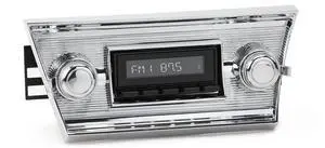 RetroRadio Compatible with 1966-67 Chevrolet Chevelle Features Include Bluetooth, AUX, AM/FM LAB-M1-01113-03P-73PC RetroRadio Compatible with 1966-67 Chevrolet Chevelle Features Include Bluetooth, AUX, AM/FM LAB-M1-01113-03P-73PC