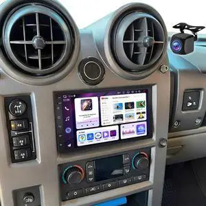 7" Double Din Car Radio Stereo for Hummer H2 2003-2006 with Wireless CarPlay & Android Auto IPS Touchscreen Head Unit WiFi GPS Navigation Bluetooth FM with SWC Backup Camera 7" Double Din Car Radio Stereo for Hummer H2 2003-2006 with Wireless CarPlay & Android Auto IPS Touchscreen Head Unit WiFi GPS Navigation Bluetooth FM with SWC Backup Camera