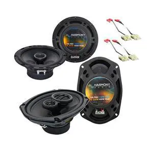 6.5" 6x9 Speaker Replacement Fits Nissan Frontier 2005-2015 | Plug-in factory harness included, front and rear door pairs, 6.5 inch upgrade, 450W and 300W power handling 6.5" 6x9 Speaker Replacement Fits Nissan Frontier 2005-2015 | Plug-in factory harness included, front and rear door pairs, 6.5 inch upgrade, 450W and 300W power handling