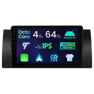 Android 14 Car Stereo for BMW X5 E53 1999-2006, 9 Inch Touch Screen Car Radio GPS Navigation Bluetooth Built-in DSP Head Unit Wireless CarPlay Android Auto (4+64GB) Android 14 Car Stereo for BMW X5 E53 1999-2006, 9 Inch Touch Screen Car Radio GPS Navigation Bluetooth Built-in DSP Head Unit Wireless CarPlay Android Auto (4+64GB)