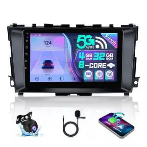 8 Core 4+32GB Car Radio for Nissan Altima 2013-2018 with Wireless Carplay Android Auto 9 Inch IPS HD Touchscreen for Altima Stereo 5Ghz WiFi GPS Navigation BT FM SWC AHD Backup Camera 8 Core 4+32GB Car Radio for Nissan Altima 2013-2018 with Wireless Carplay Android Auto 9 Inch IPS HD Touchscreen for Altima Stereo 5Ghz WiFi GPS Navigation BT FM SWC AHD Backup Camera