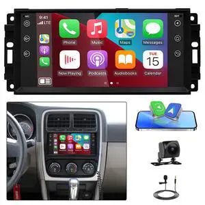 7'' Upgrade Car Radio for Dodge Nitro 2007 2008 2009 2010 2011 2012 Stereo | Touch Screen for Dodge Nitro with Carplay Android Auto Bluetooth GPS WiFi Backup Camera FM SWC Mic 7'' Upgrade Car Radio for Dodge Nitro 2007 2008 2009 2010 2011 2012 Stereo | Touch Screen for Dodge Nitro with Carplay Android Auto Bluetooth GPS WiFi Backup Camera FM SWC Mic