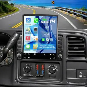 Android 14 Double Din Car Stereo Radio for Chevy Tahoe 2003-2006 | 9.7" Touchscreen Car Radio w/Wireless Carplay Android Auto GPS WiFi Bluetooth RDS DSP SWC Backup Camera Android 14 Double Din Car Stereo Radio for Chevy Tahoe 2003-2006 | 9.7" Touchscreen Car Radio w/Wireless Carplay Android Auto GPS WiFi Bluetooth RDS DSP SWC Backup Camera