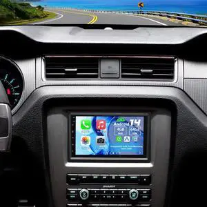 Double Din Car Stereo Upgrade Radio for Ford Mustang 2005-2009 | Android 14 4G+64G 7" Touchscreen Wireless Carplay Android Auto GPS WiFi Bluetooth RDS DSP SWC Mirrorlink Mic Backup Camera Double Din Car Stereo Upgrade Radio for Ford Mustang 2005-2009 | Android 14 4G+64G 7" Touchscreen Wireless Carplay Android Auto GPS WiFi Bluetooth RDS DSP SWC Mirrorlink Mic Backup Camera