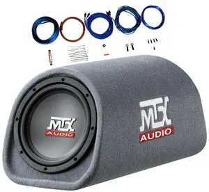 RT8PT 8" 240 Watt Amplified Loaded Subwoofer Tube Audio Set w 8 Ga. Amp Wiring Kit RT8PT 8" 240 Watt Amplified Loaded Subwoofer Tube Audio Set w 8 Ga. Amp Wiring Kit