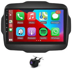 Android 13 Double Din Car Radio for Jeep for Renegade 2015-2020 | 2G+32G 9" Touch Screen Car Stereo Radio with Wireless Carplay Android Auto GPS Navigation WiFi Mic Backup Camera Android 13 Double Din Car Radio for Jeep for Renegade 2015-2020 | 2G+32G 9" Touch Screen Car Stereo Radio with Wireless Carplay Android Auto GPS Navigation WiFi Mic Backup Camera