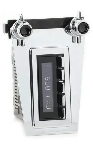 RetroRadio Compatible with 1963-67 Chevrolet Corvette Features Include Bluetooth, AUX, AM/FM LABC-M1-110-112-291-54P-71PC RetroRadio Compatible with 1963-67 Chevrolet Corvette Features Include Bluetooth, AUX, AM/FM LABC-M1-110-112-291-54P-71PC