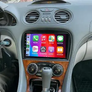 9 inch Android 14 Double Din Car Radio Stereo for Mercedes SL63 SL65 SL500 R230 SL350 SL500 2005-2012, 4+64G Touchscreen Car Radio with Wireless Carplay Android Auto GPS Navi Bluetooth Backup Camera 9 inch Android 14 Double Din Car Radio Stereo for Mercedes SL63 SL65 SL500 R230 SL350 SL500 2005-2012, 4+64G Touchscreen Car Radio with Wireless Carplay Android Auto GPS Navi Bluetooth Backup Camera