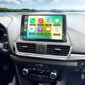 Car Stereo Radio Compatible for Mazda 3 2014-2019 with Carplay Android Auto GPS Navigation 9in Touchscreen Car Radio Player with Bluetooth Wifi FM/RDS SWC Mirror Link Split Screen + Backup Camera Car Stereo Radio Compatible for Mazda 3 2014-2019 with Carplay Android Auto GPS Navigation 9in Touchscreen Car Radio Player with Bluetooth Wifi FM/RDS SWC Mirror Link Split Screen + Backup Camera